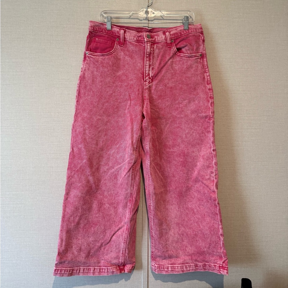 Gap Pink High Rise Stride Ankle Pants